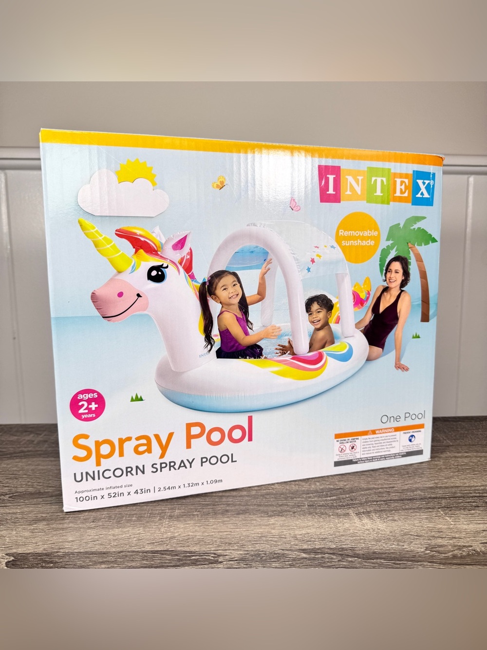 NEW Intex Unicorn Spray Pool